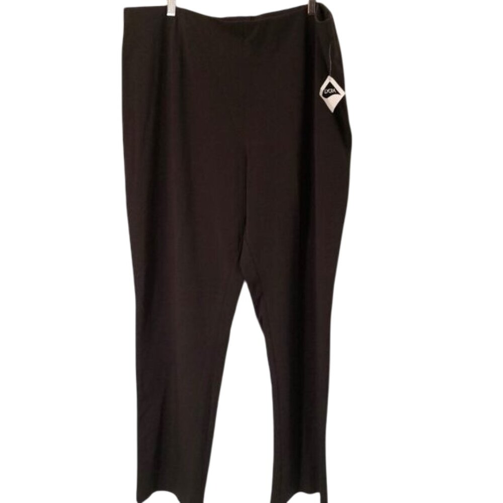 L.L. Bean Cotton Stretchy Comfy Pull On Pants Brown Size 2X‎ REG